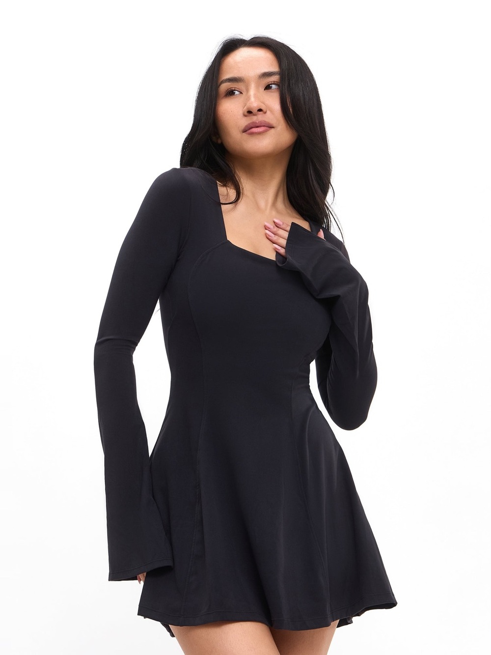 BuffBunny Onyx Black Poshknit Hourglass Dress